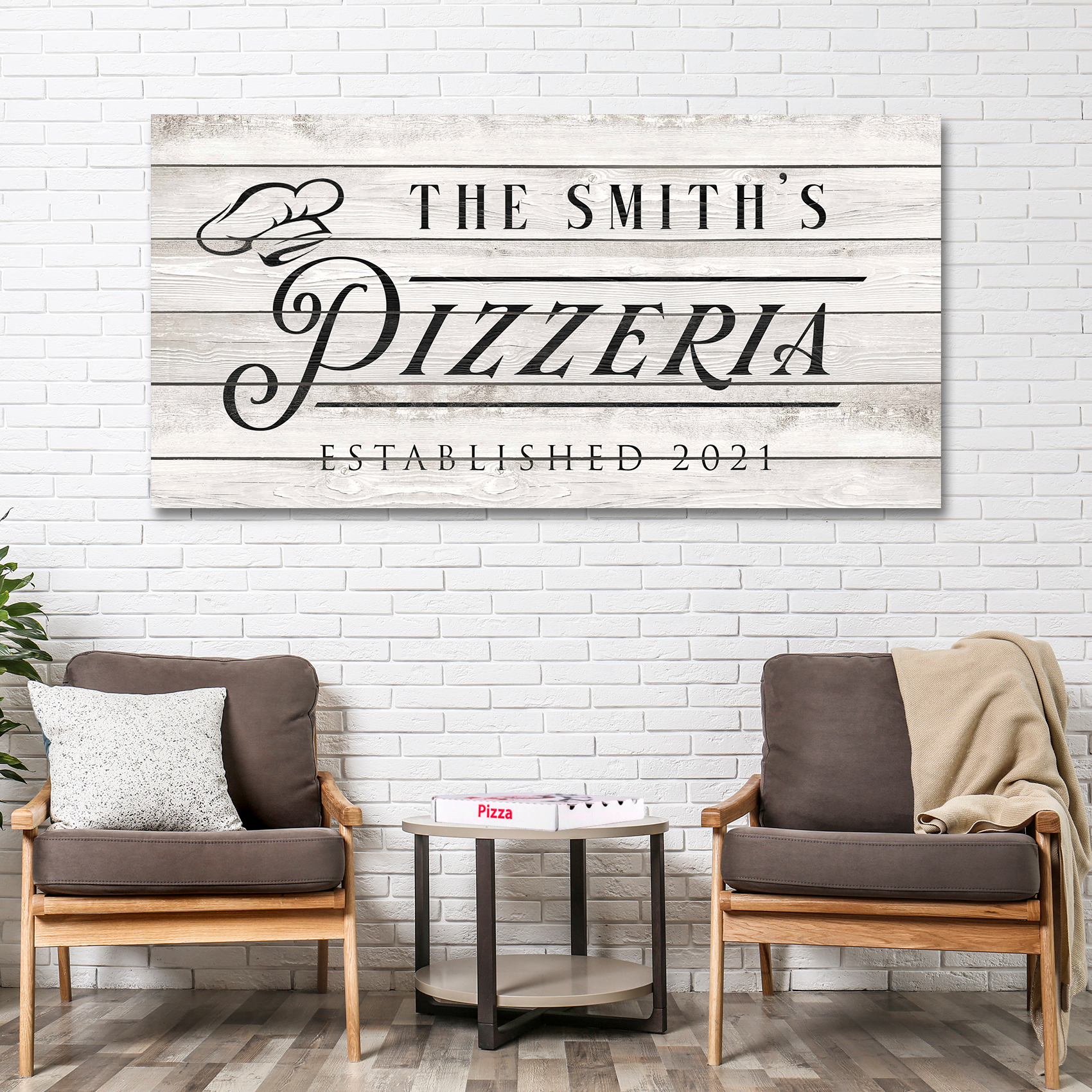 Pizzeria Sign - canvas