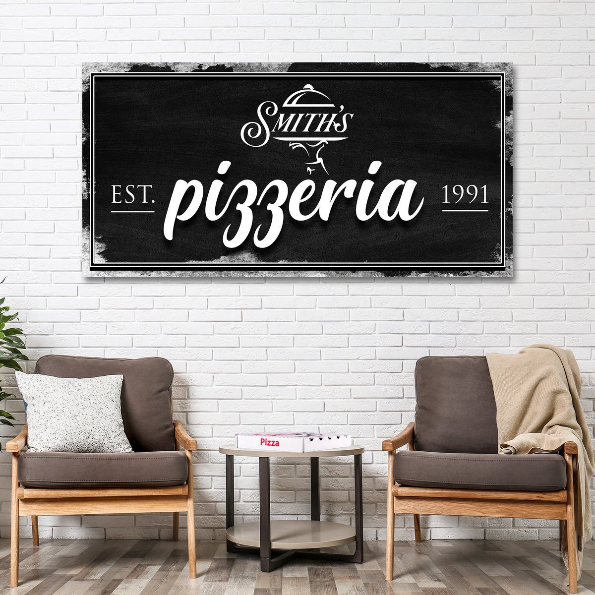 Pizzeria Sign - canvas