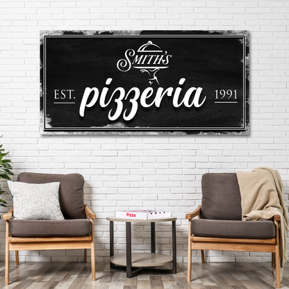 Pizzeria Sign - canvas
