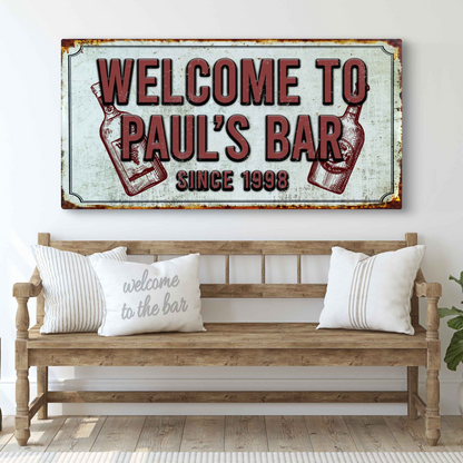 Bar Sign III - canvas