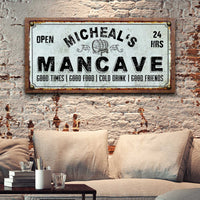 Man Cave Sign - Style 1 - canvas
