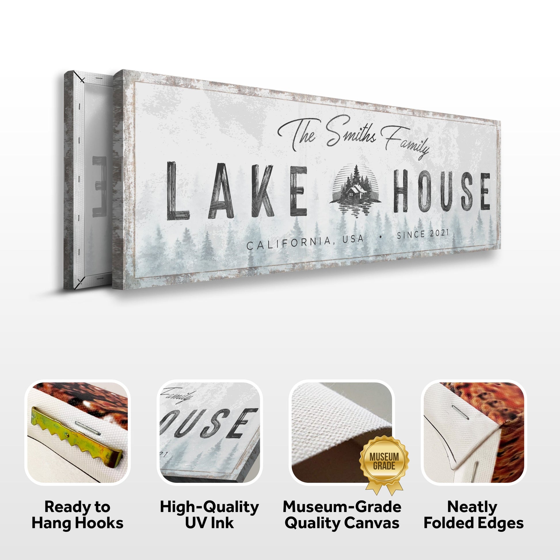 Family Lake House Sign II