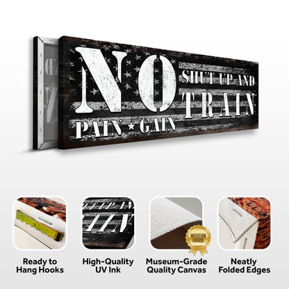 No Pain No Gain Sign
