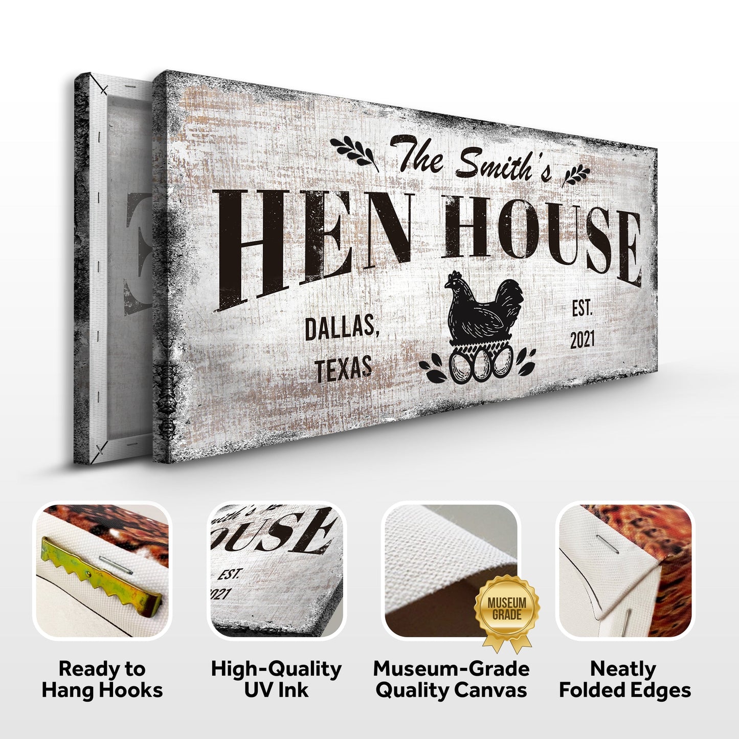 Family Hen House Sign