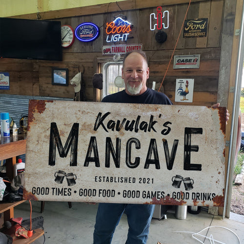Good Times Man Cave Sign - LP1