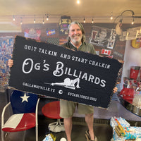 Billiards Room Sign