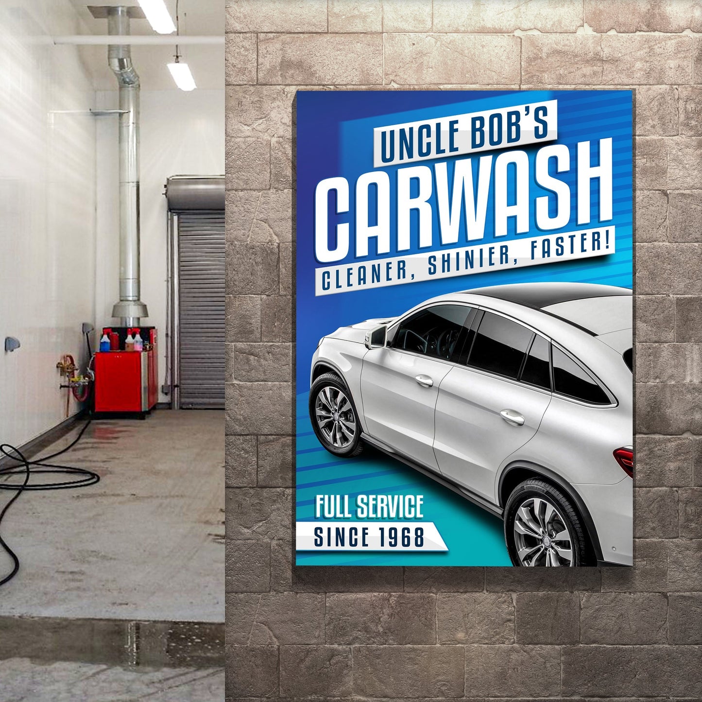 Car Wash Sign - canvas