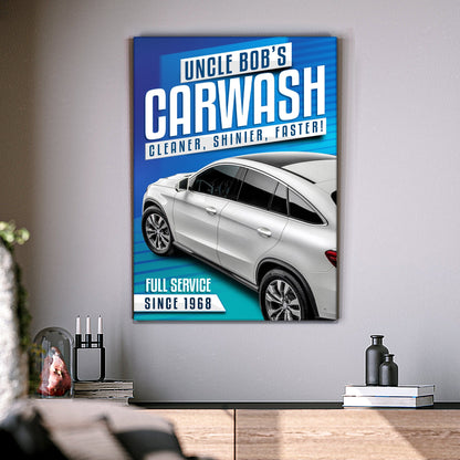 Car Wash Sign - canvas