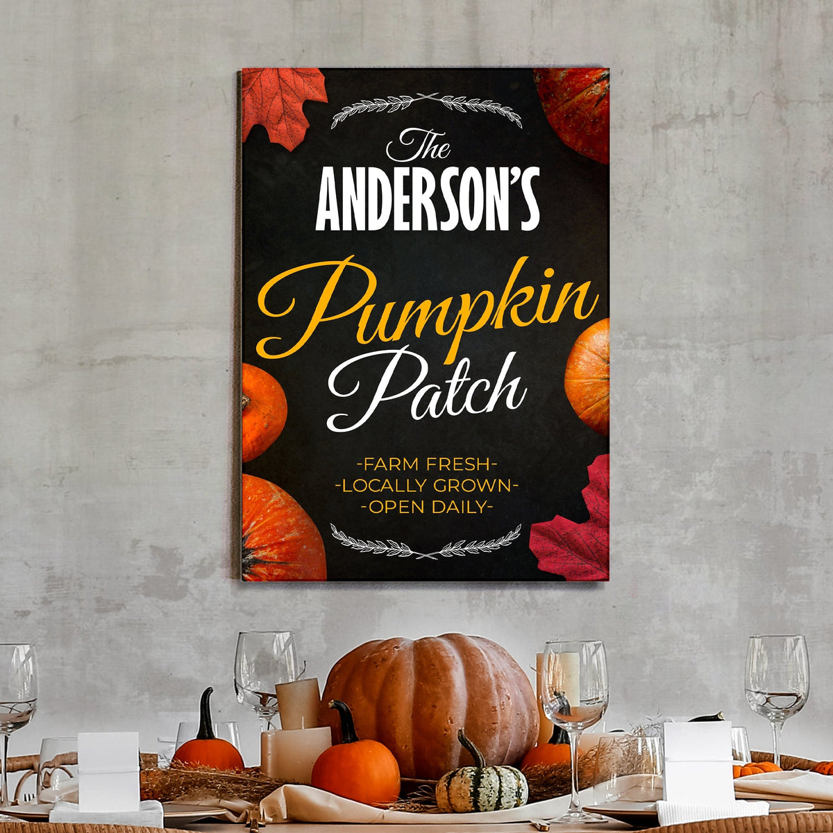 Pumpkin Patch Sign VI