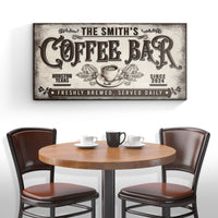 Coffee Bar Sign X