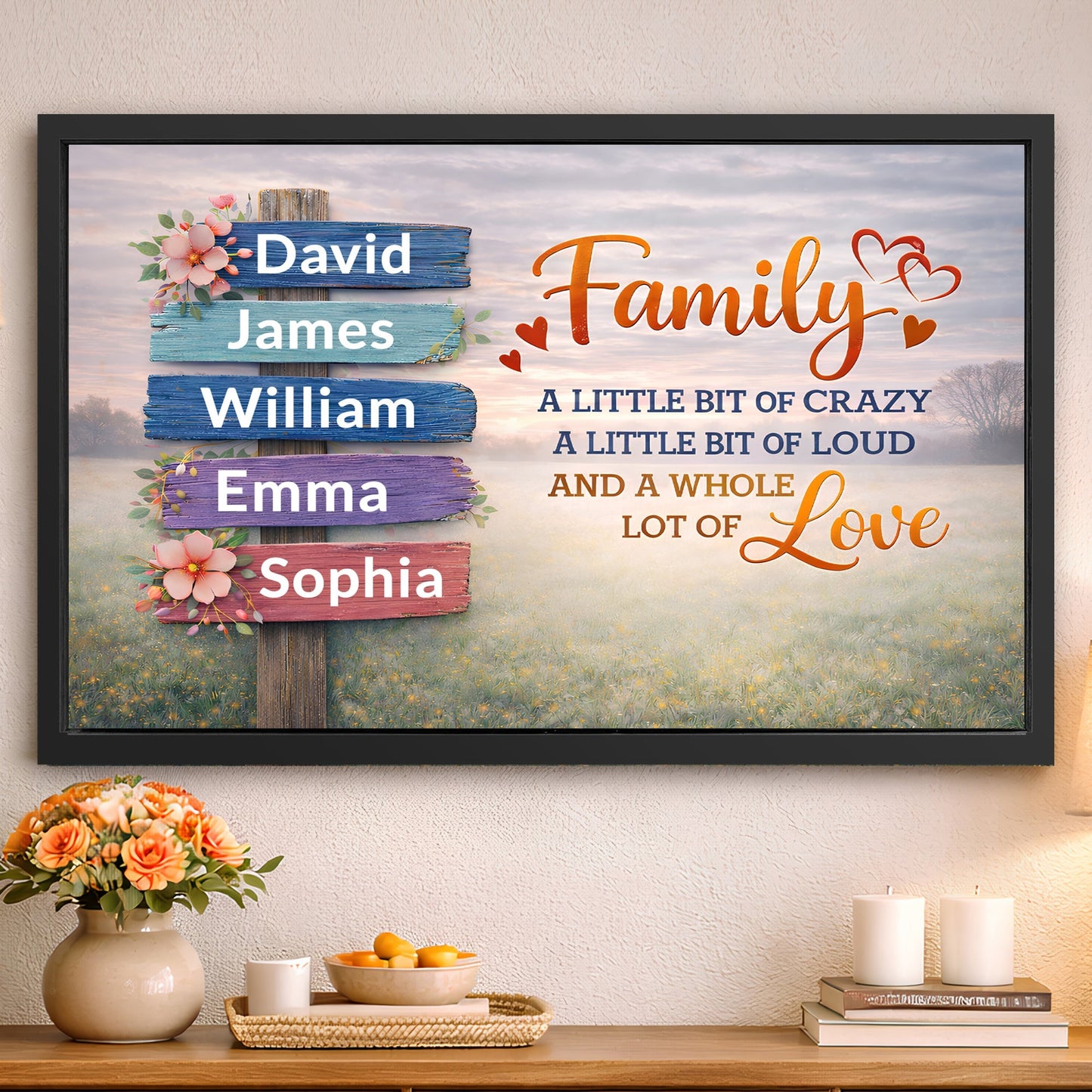 Family Whole Lot Of Love Wall Sign II