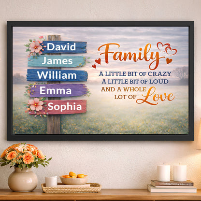 Family Whole Lot Of Love Wall Sign II