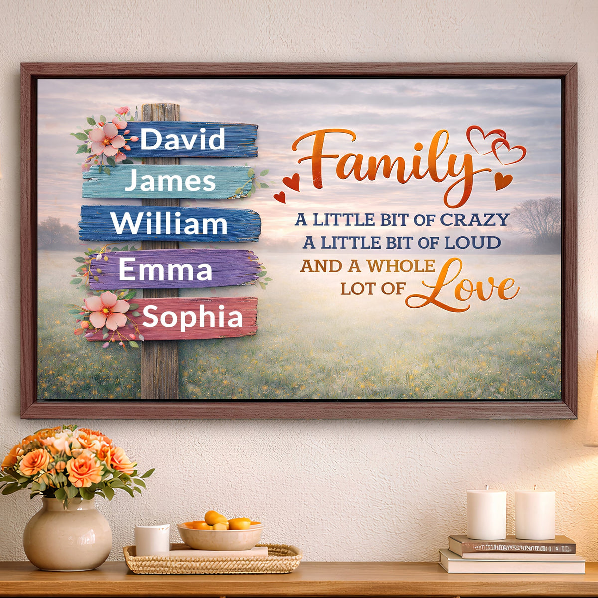 Family Whole Lot Of Love Wall Sign II