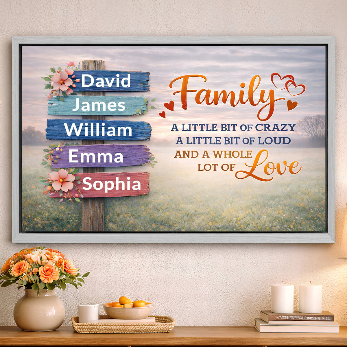 Family Whole Lot Of Love Wall Sign II