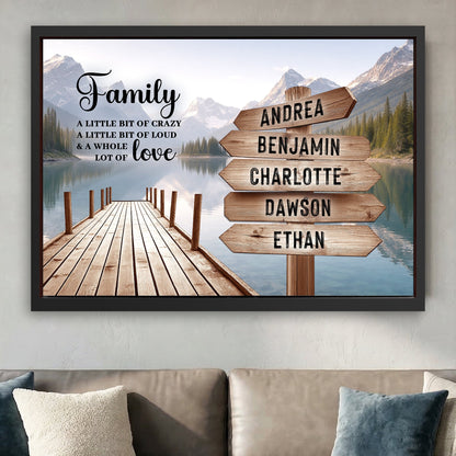 Family A Whole Lot Of Love Wall Sign