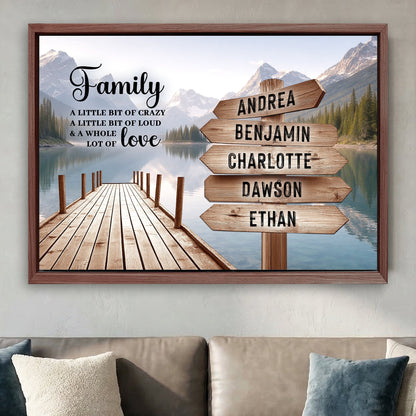 Family A Whole Lot Of Love Wall Sign