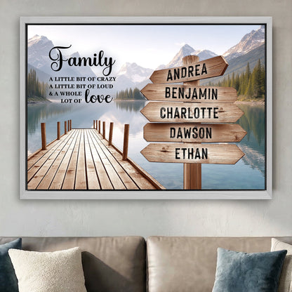 Family A Whole Lot Of Love Wall Sign