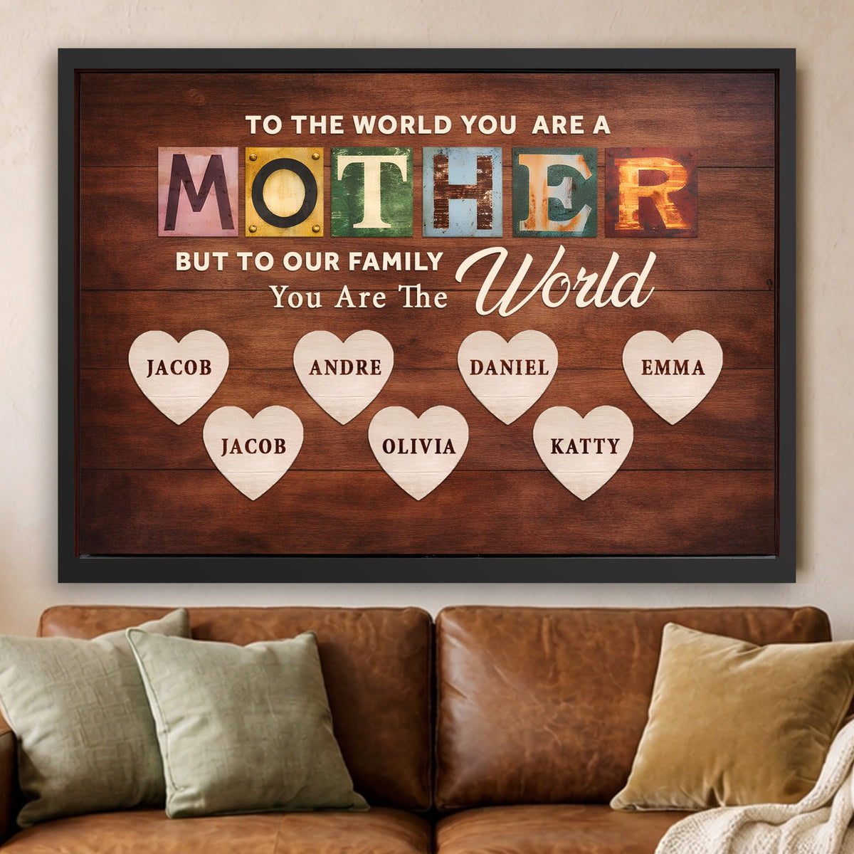Mother You Are Our World Sign