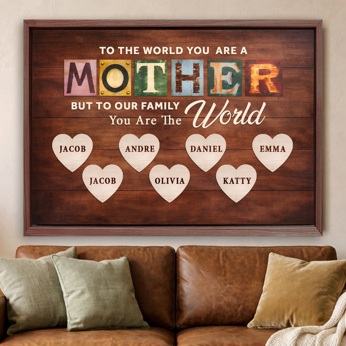 Mother You Are Our World Sign