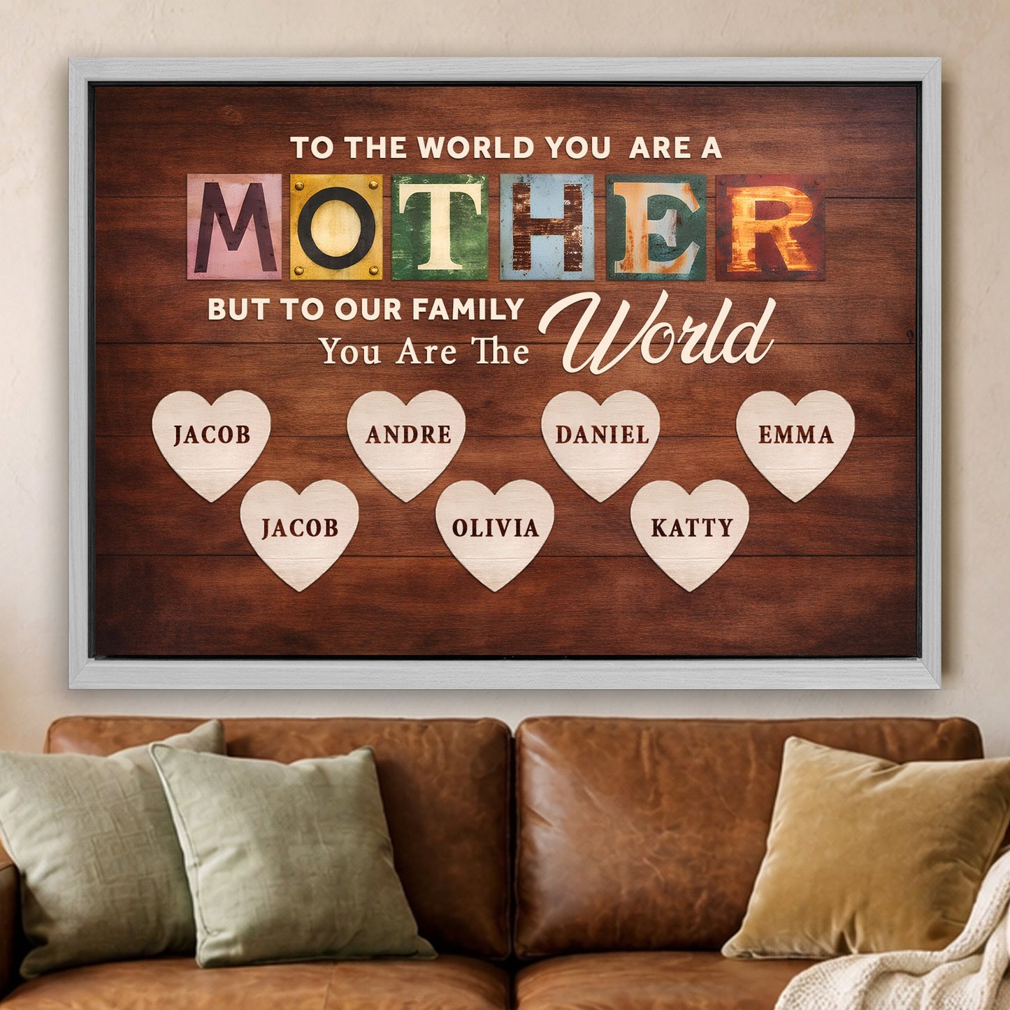Mother You Are Our World Sign