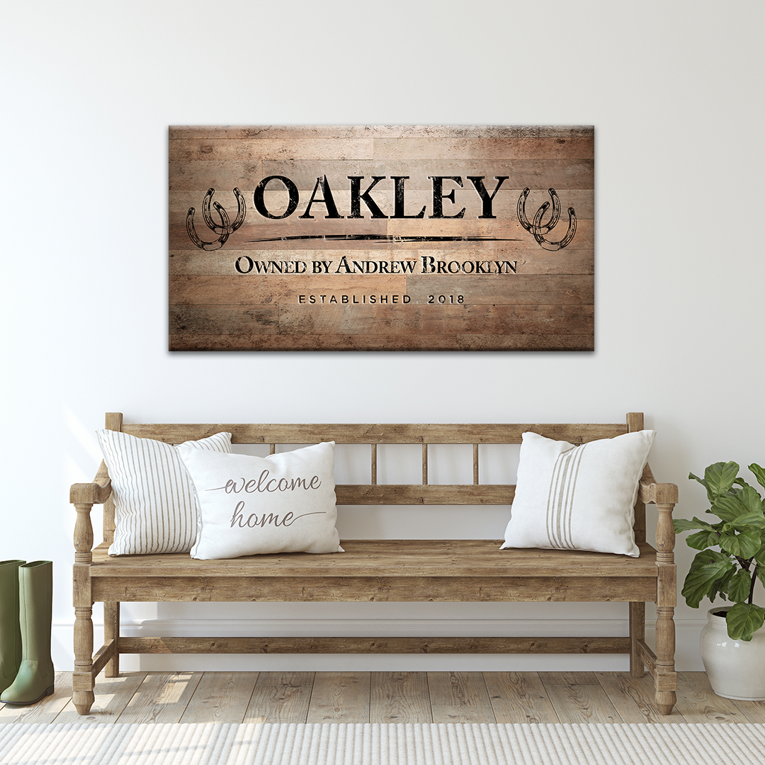 Horseshoe Wall Art Sign