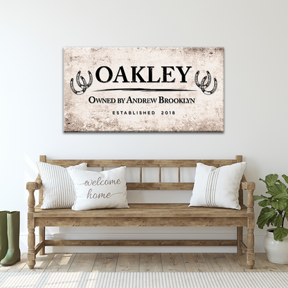 Horseshoe Wall Art Sign