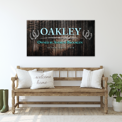Horseshoe Wall Art Sign