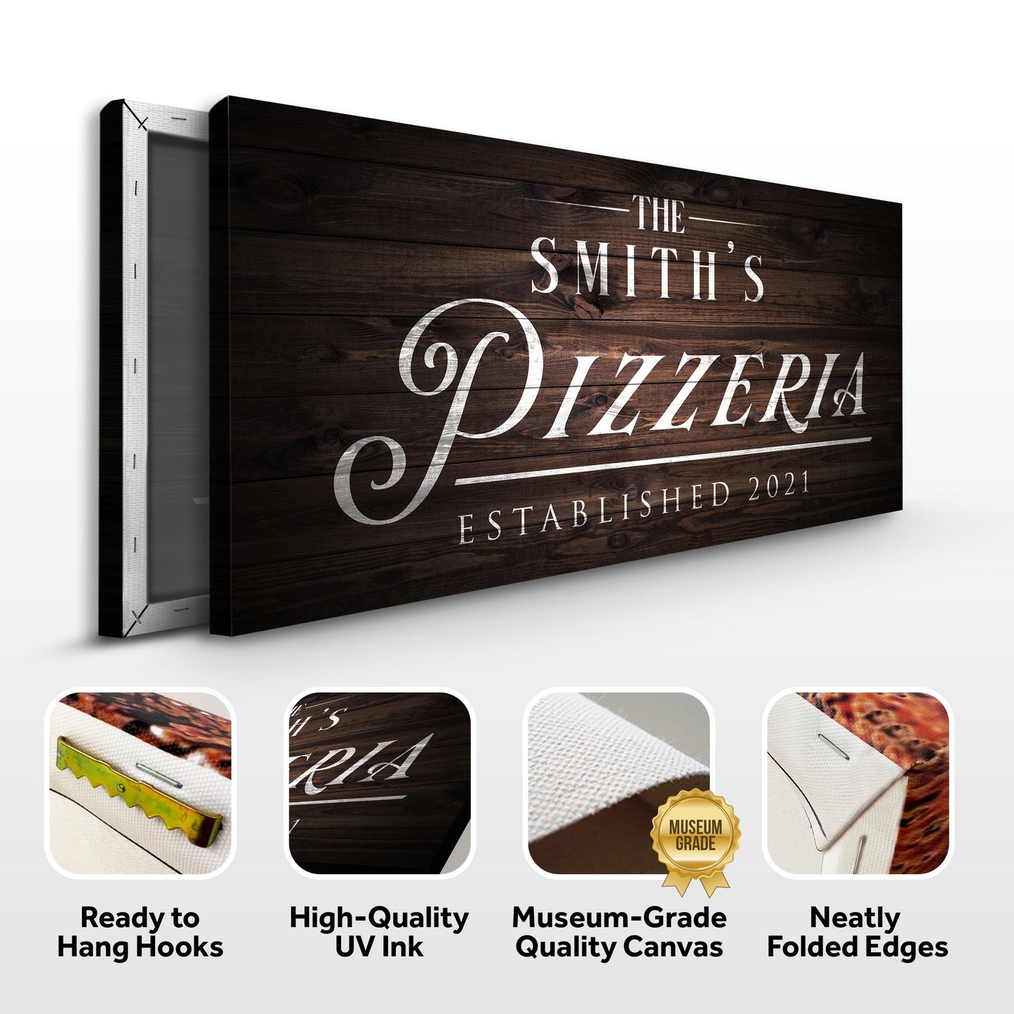 Pizzeria Sign - canvas