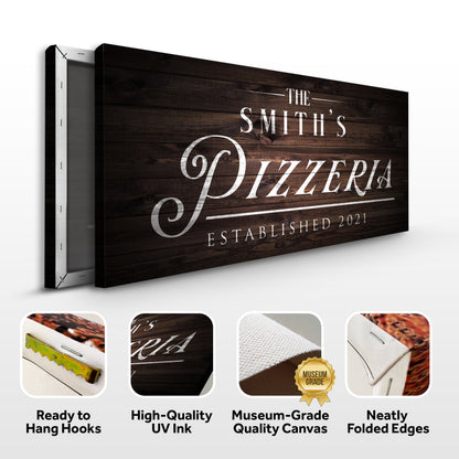 Pizzeria Sign - canvas