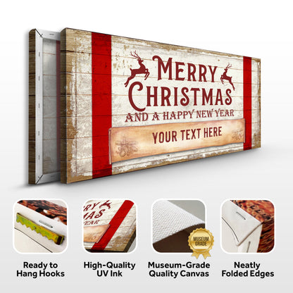 Merry Christmas And A Happy New Year Sign