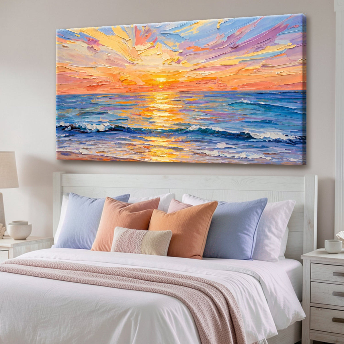 Pastel Ocean Sunset Impression