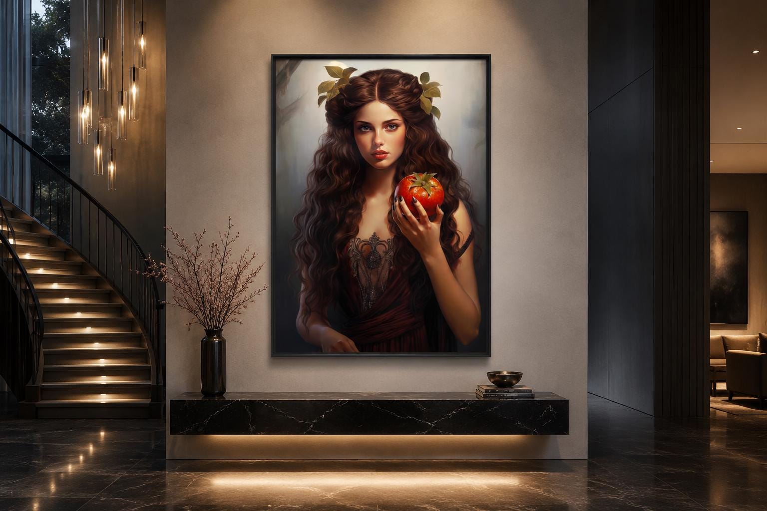 Persephone Greek Goddess Canvas Wall Art