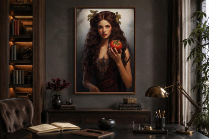 Persephone Greek Goddess Canvas Wall Art