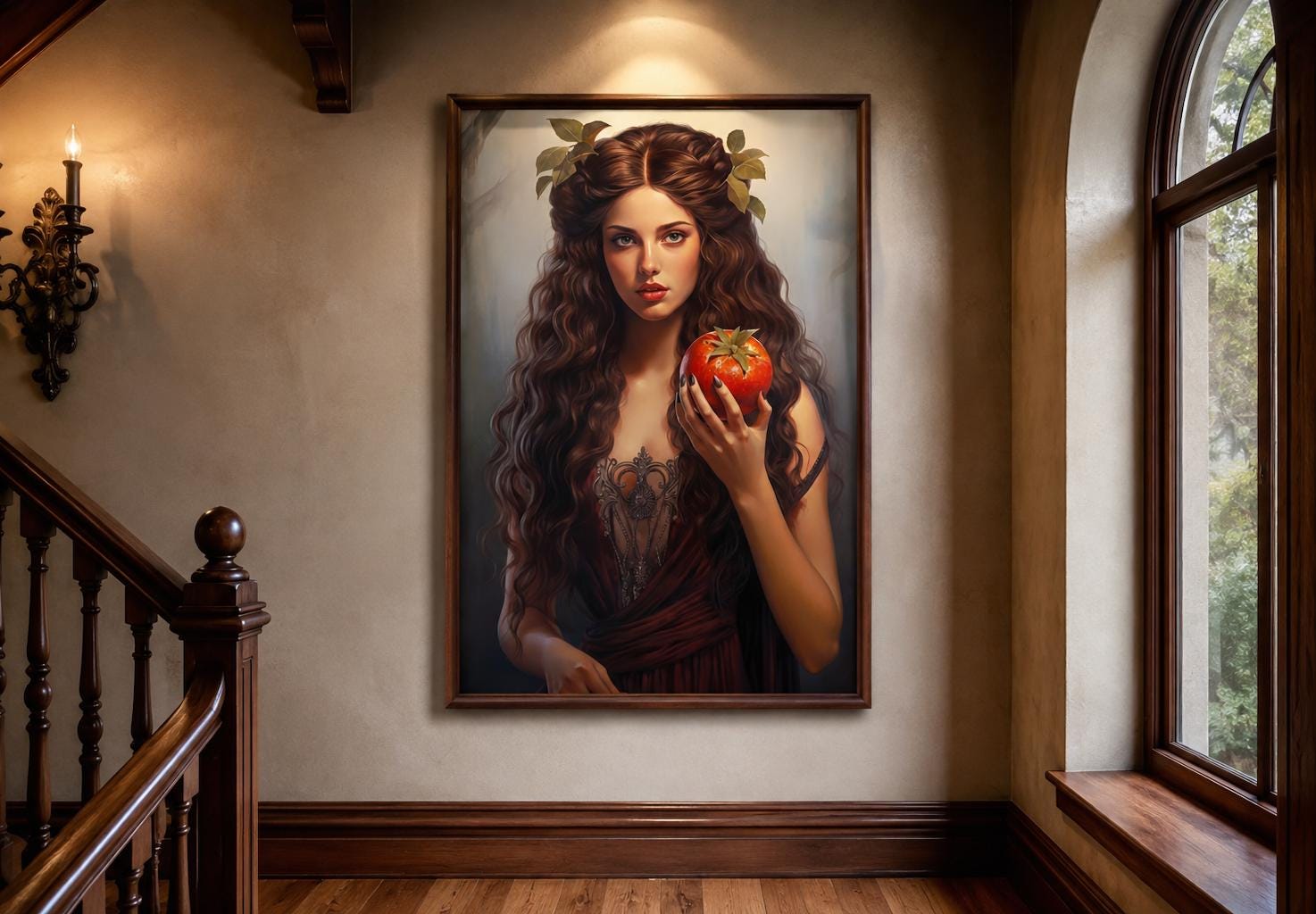 Persephone Greek Goddess Canvas Wall Art