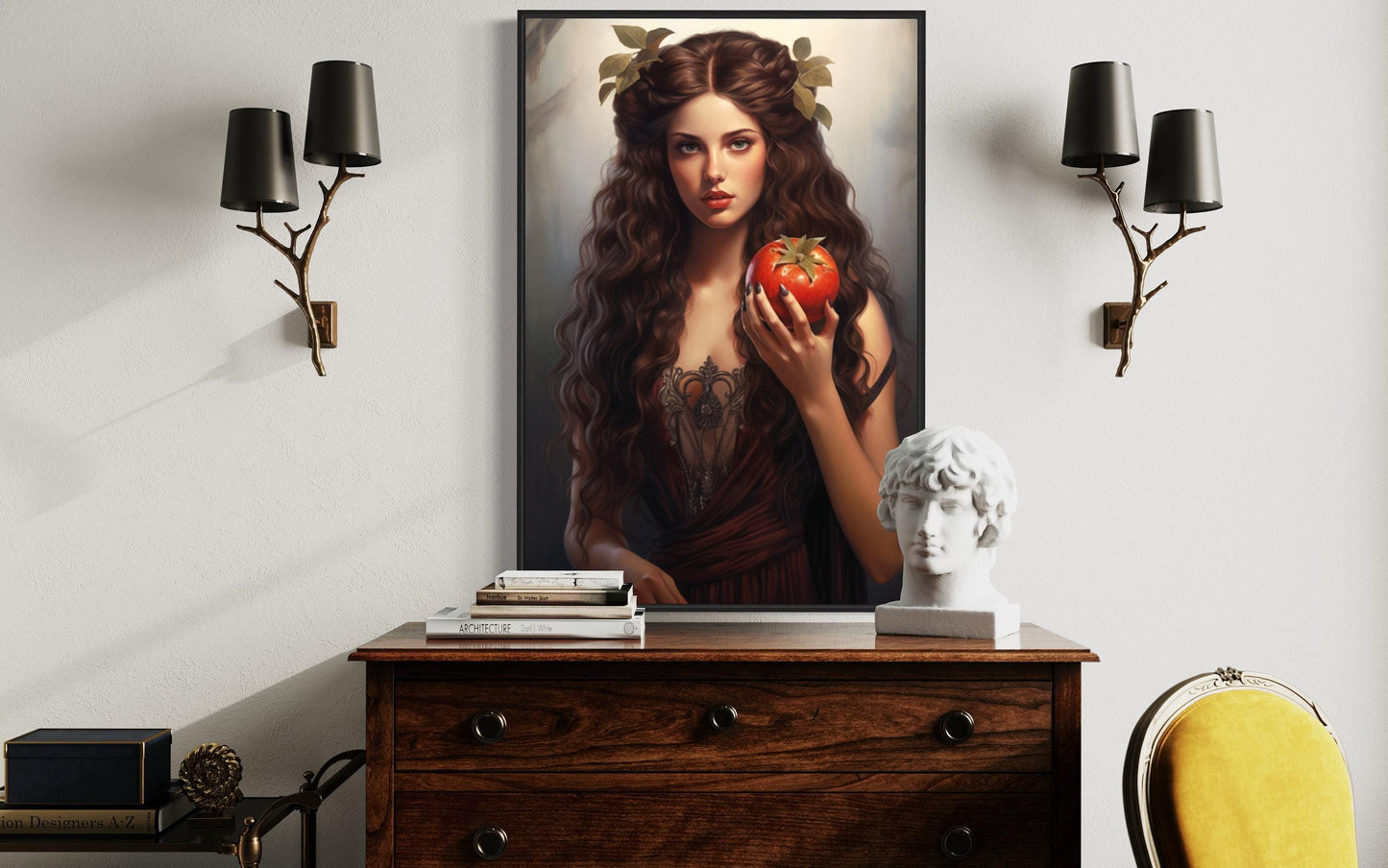 Persephone Greek Goddess Canvas Wall Art