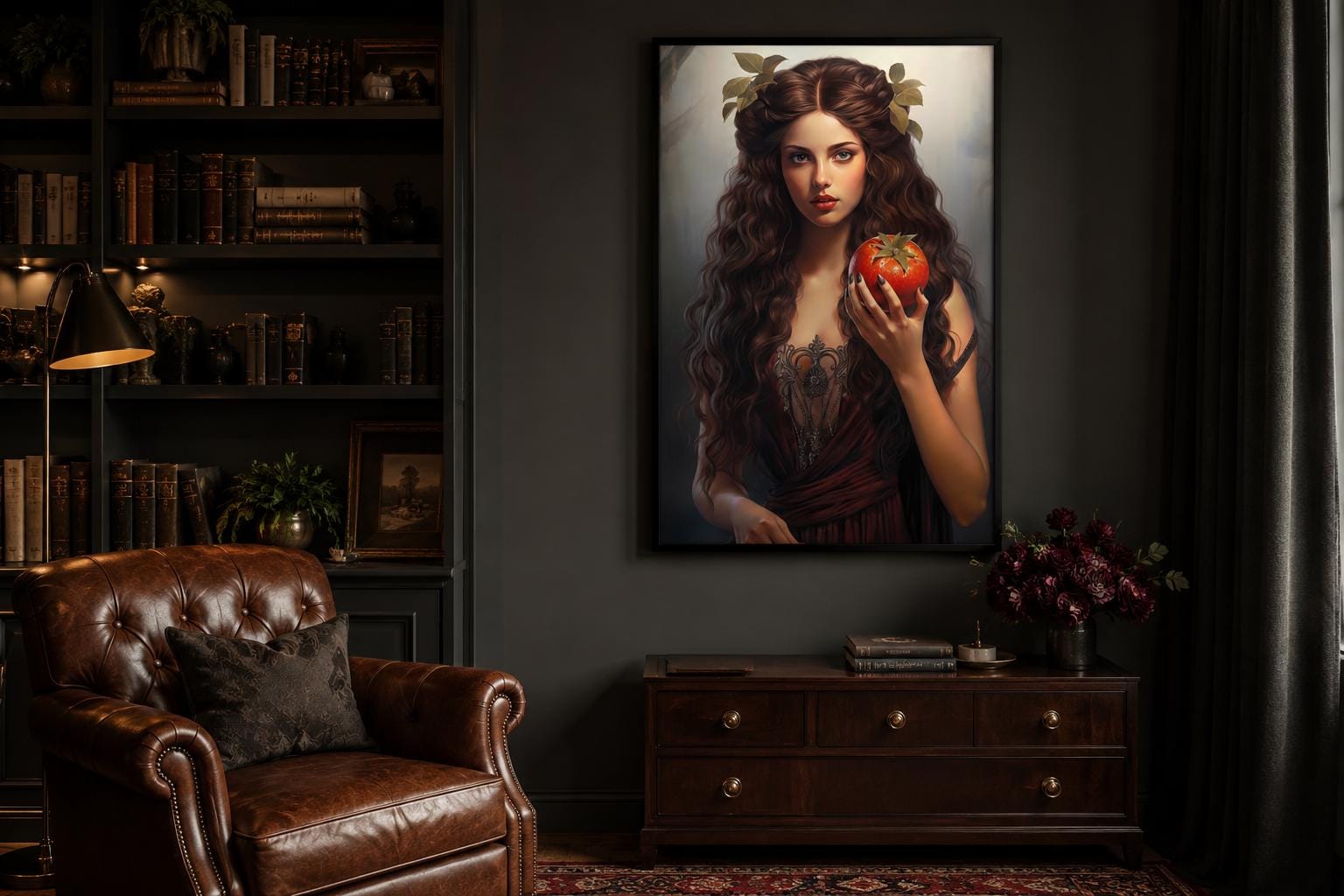 Persephone Greek Goddess Canvas Wall Art