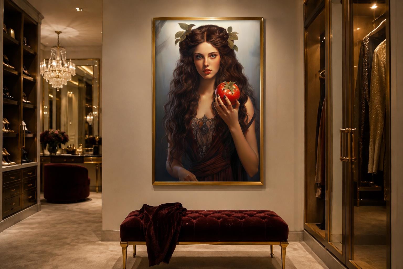Persephone Greek Goddess Canvas Wall Art