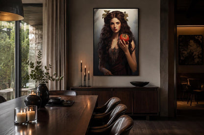 Persephone Greek Goddess Canvas Wall Art
