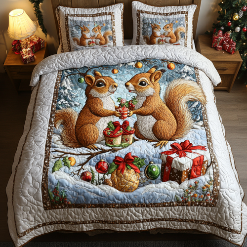 Pinecone Pals 3-Piece Quilted Bedding Set - Single (59" x 70")