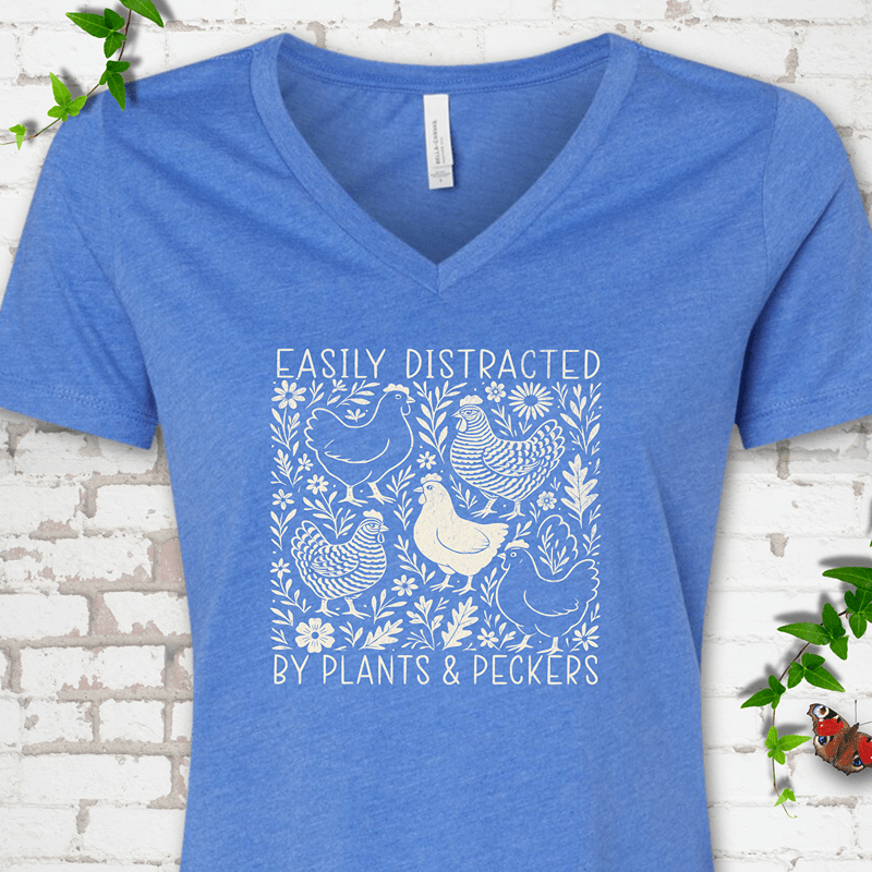Plants & Peckers V-Neck T-Shirt