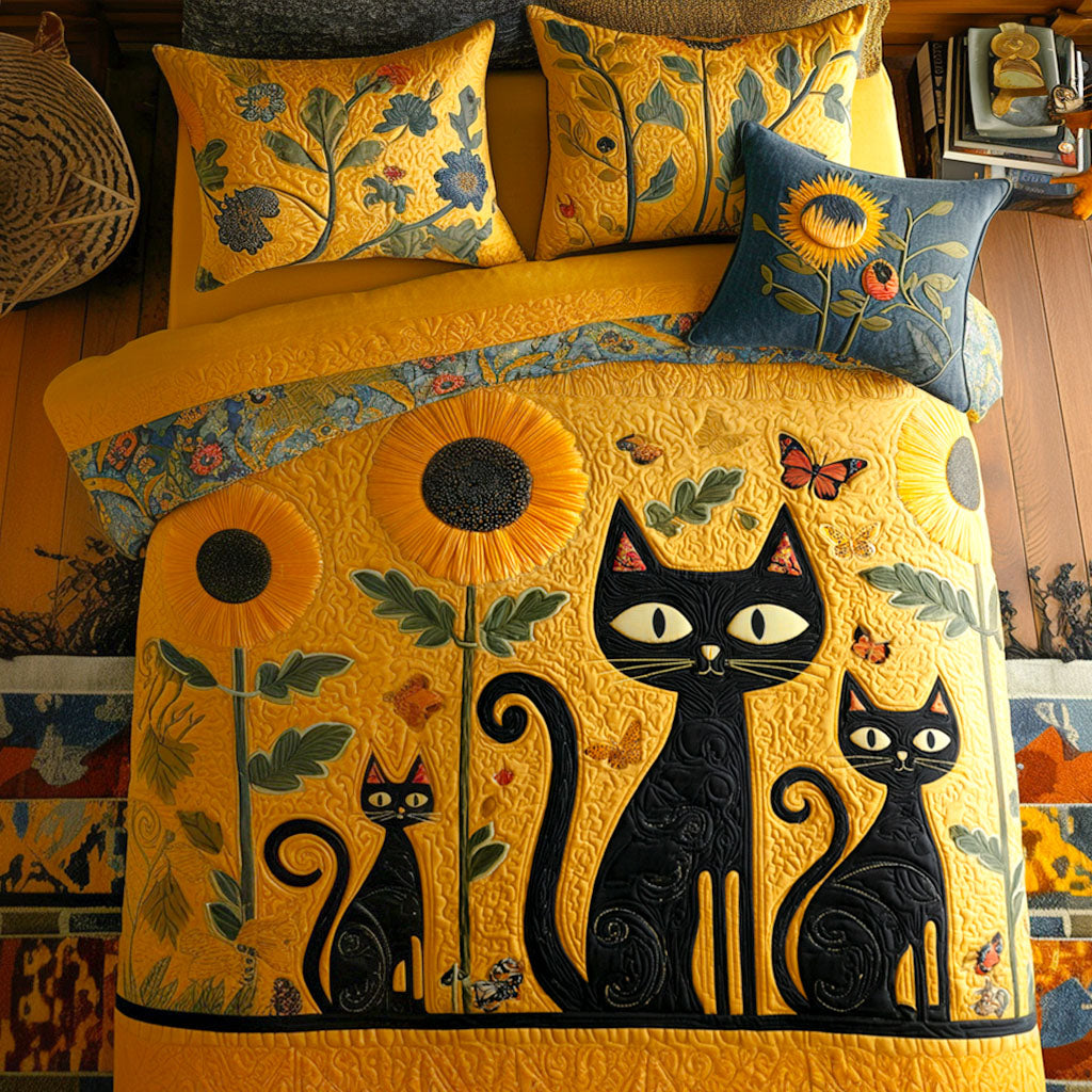 Playful Paws 3-Piece Quilted Bedding Set - Single (59" x 70")