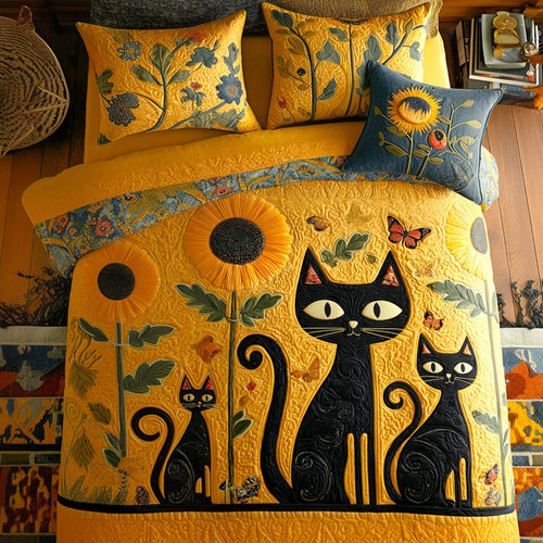 Playful Paws 3-Piece Quilted Bedding Set - Single (59" x 70")