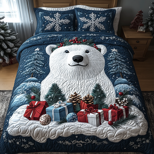 Polar Joy Quilted Bedding Set - Single (59" x 70")