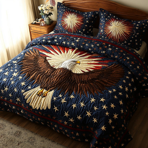 Proud Wings 3-Piece Quilted Bedding Set - Single (59" x 70")