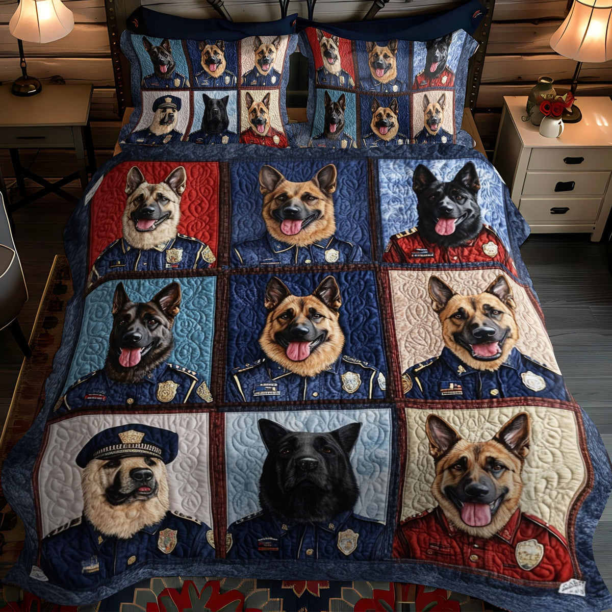 Proud and Strong 3-Piece Quilted Bedding Set - Single (59" x 70")