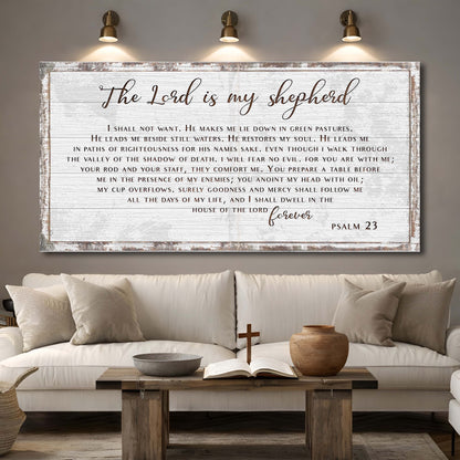 Psalm 23 - The Lord Is My Shepherd Sign III