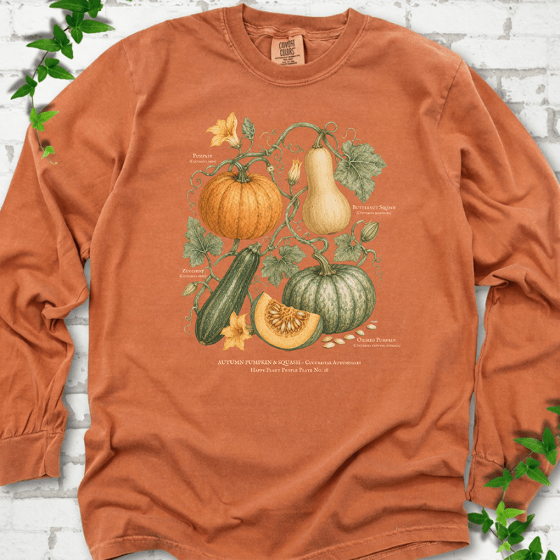Pumpkin & Squash Botanical LS T-Shirt