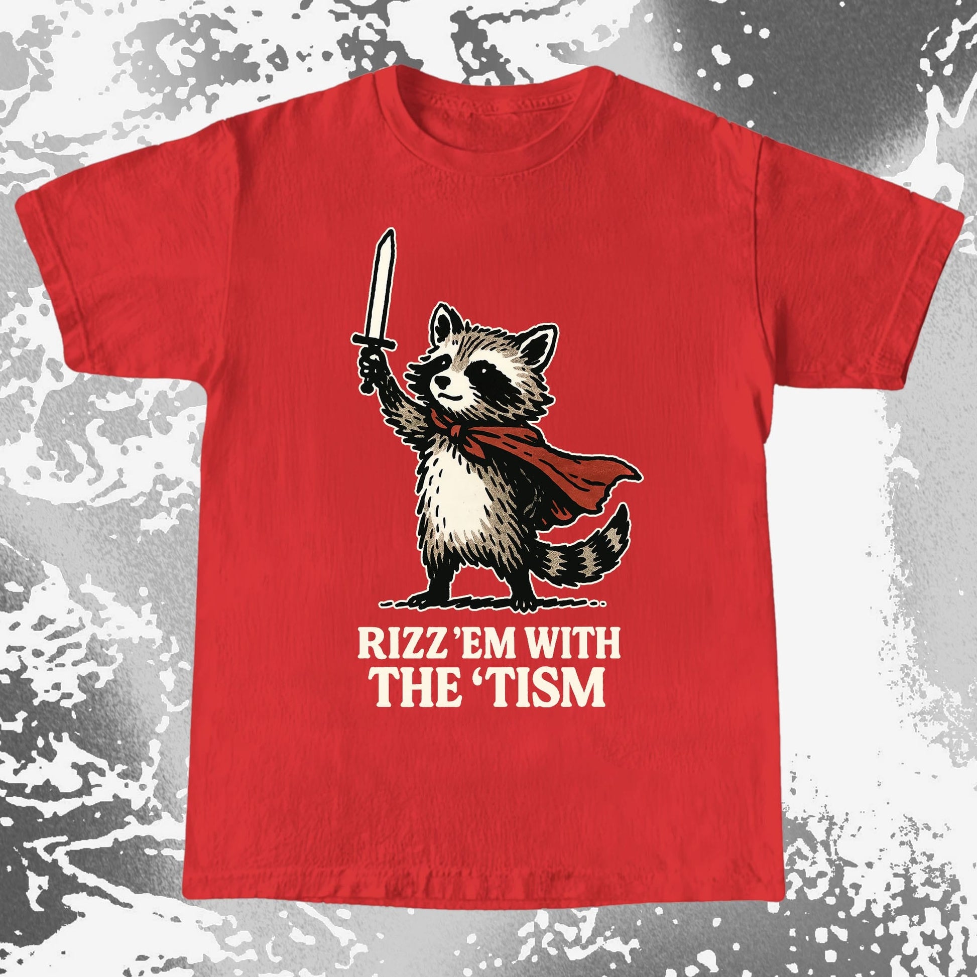 Raccoon Rizz Em With The Tism, funny meme tee gift (view 7)