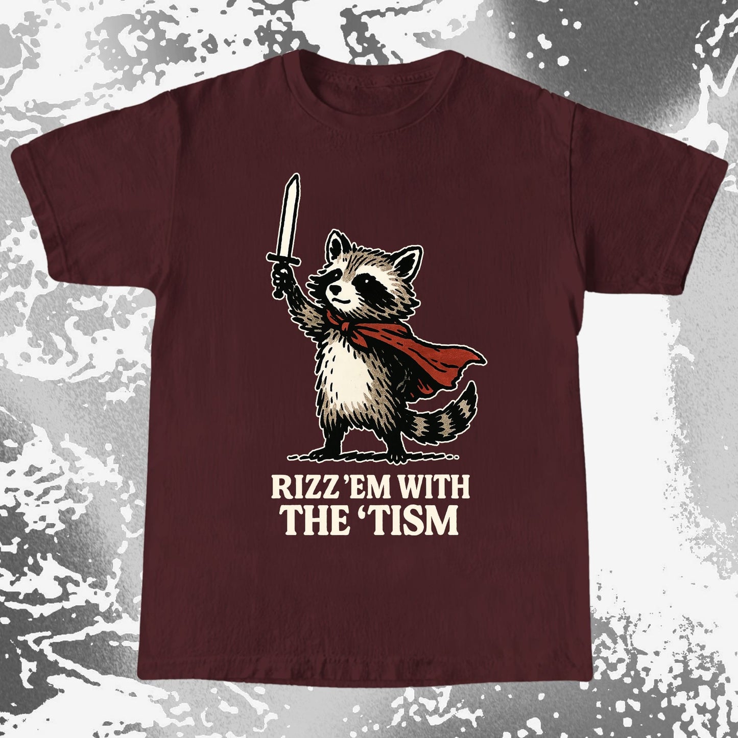 Raccoon Rizz Em With The Tism, funny meme tee gift (view 9)