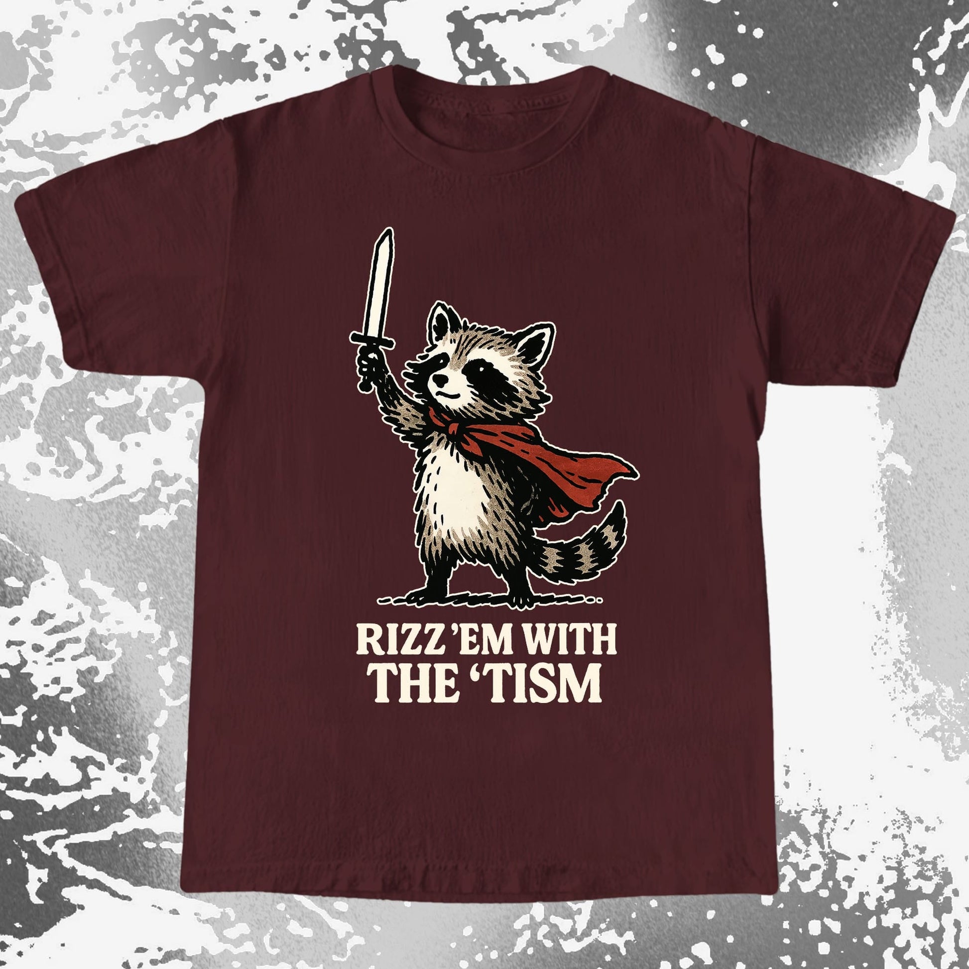 Raccoon Rizz Em With The Tism, funny meme tee gift (view 9)